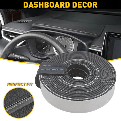 PU Leather Dash Trim Compatible with Toyota Hilux N70 2005-2015