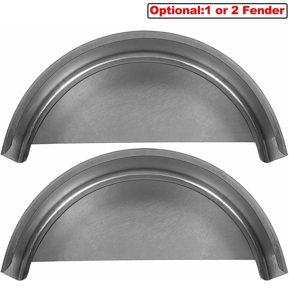 Axle Trailer Fender & Backs - Fits 14-16" Wheels, Cold Rolled Steel