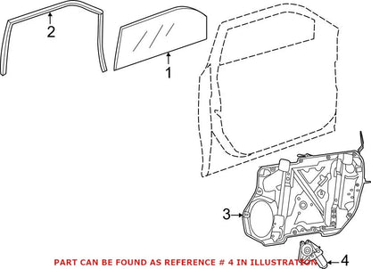 Front Passenger Right Window Motor for Chrysler Charger Dodge (OEM)