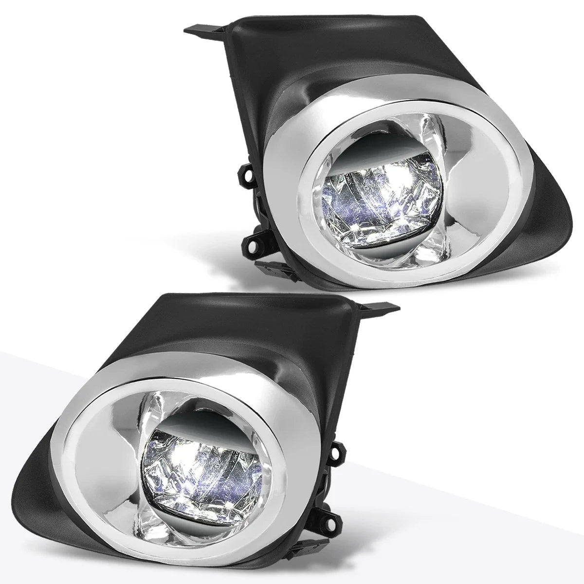 Set of 2 Smoked Lens LED Fog Lights with Bezel & Switch for Corolla (2011–2013)