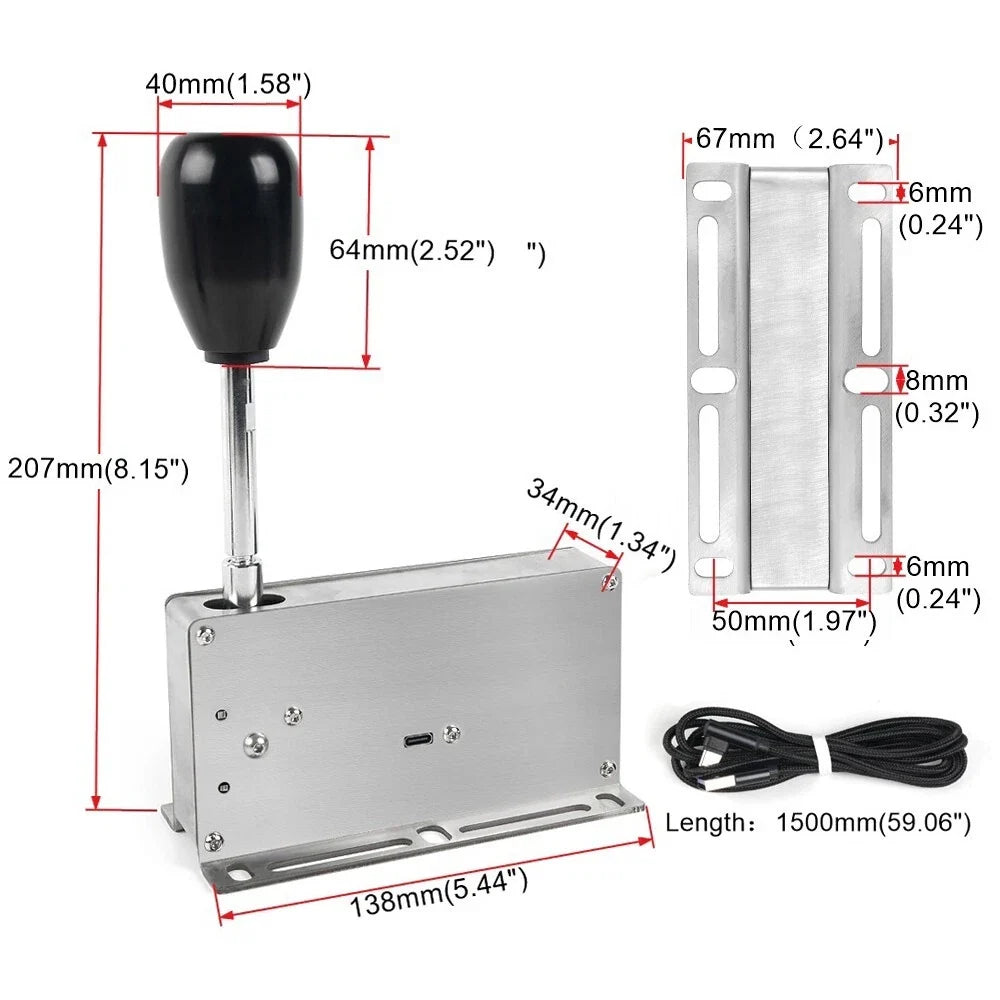 Sequential USB Shifter for Logitech G27 G25 G29 G920 Controllers
