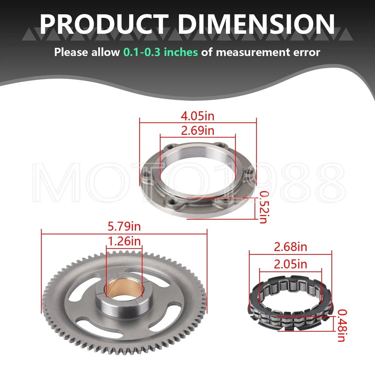 Gasket for Starter Clutch Idler Gear - Kawasaki Prairie 650 KVF650 02-03