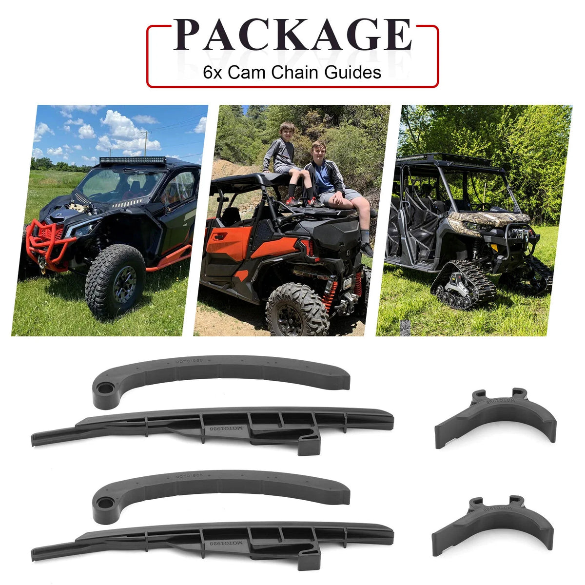 2X Timing Chain Guide Kit for Can-Am Outlander Max 570 650 (2019-2024)