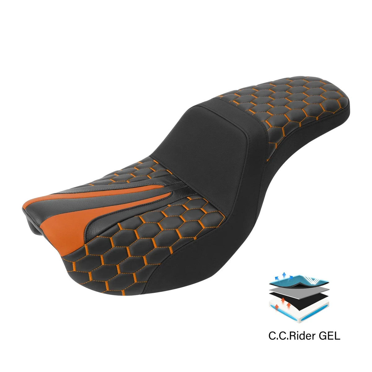 Gel Seat for Fat Bob & Low Rider FXDL Harley (2006-2017)