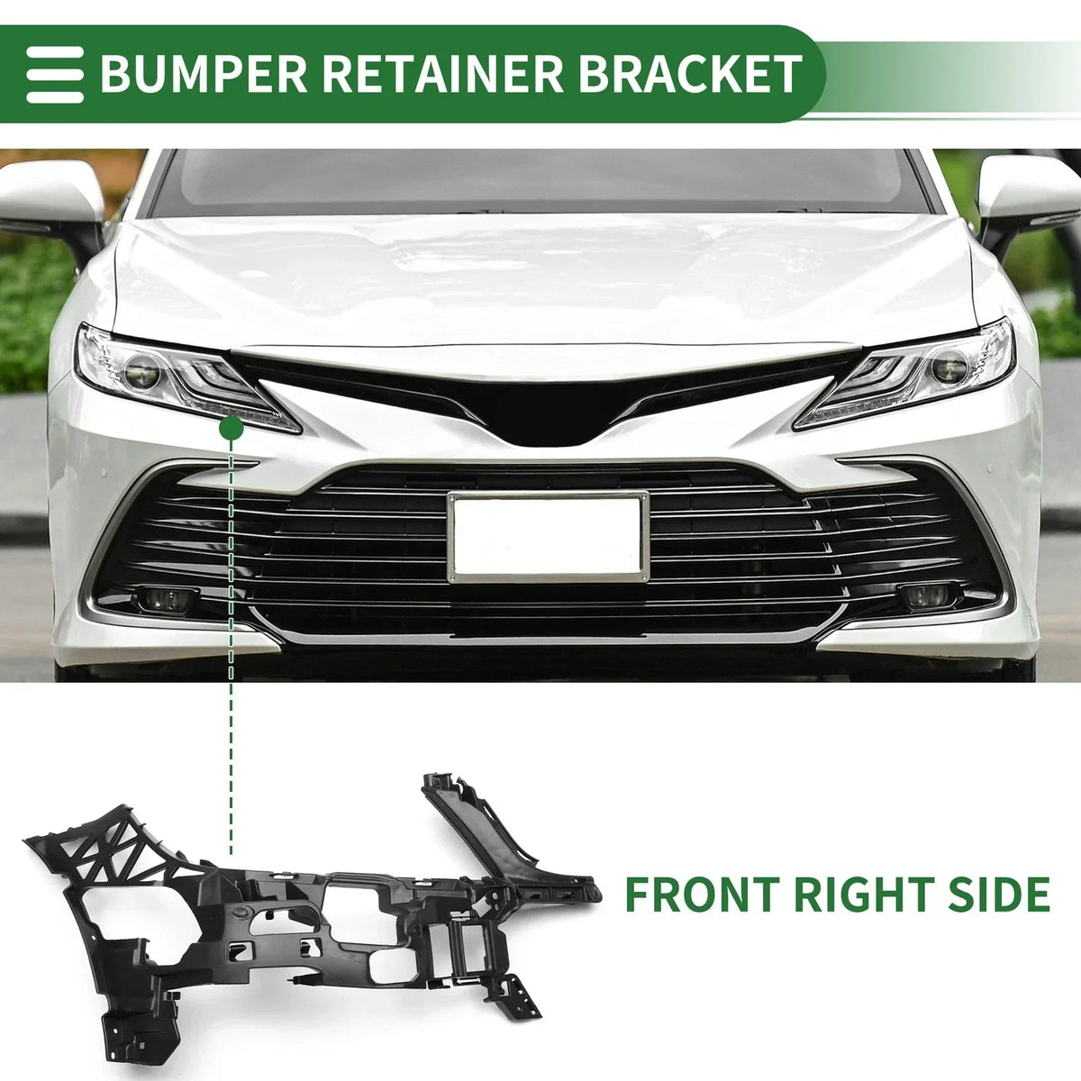 Right Front Bumper Retainer Bracket for Mercedes Benz C250 2012-2015
