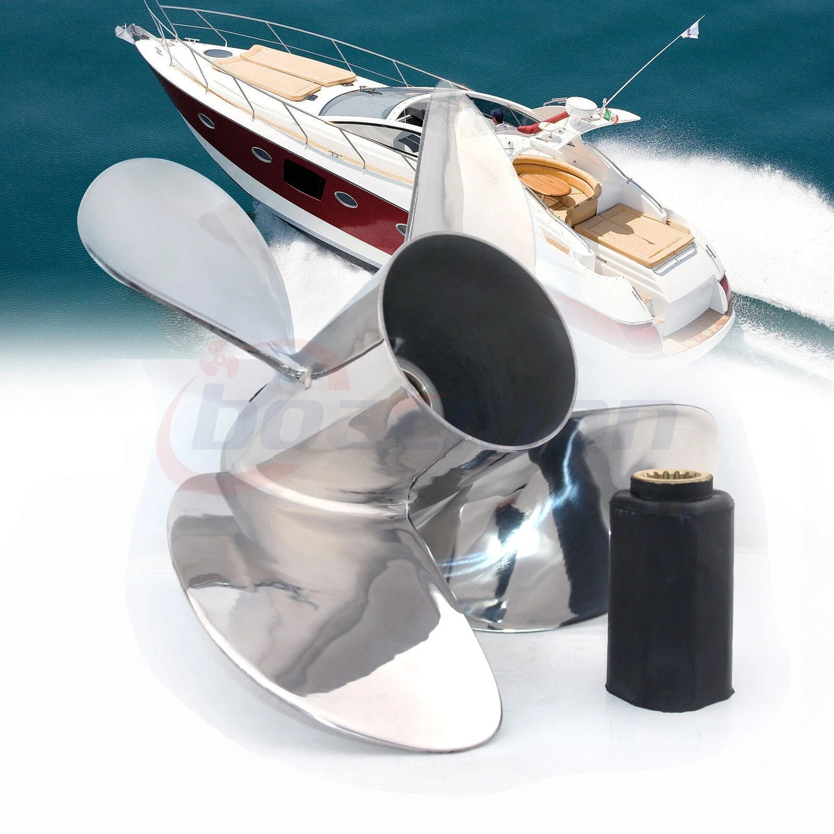 4-Blade Propeller 14 1/8x18 for Yamaha Outboard 150-300hp (15 Teech)