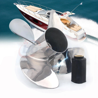 4-Blade Propeller 14 1/8x18 for Yamaha Outboard 150-300hp (15 Teech)