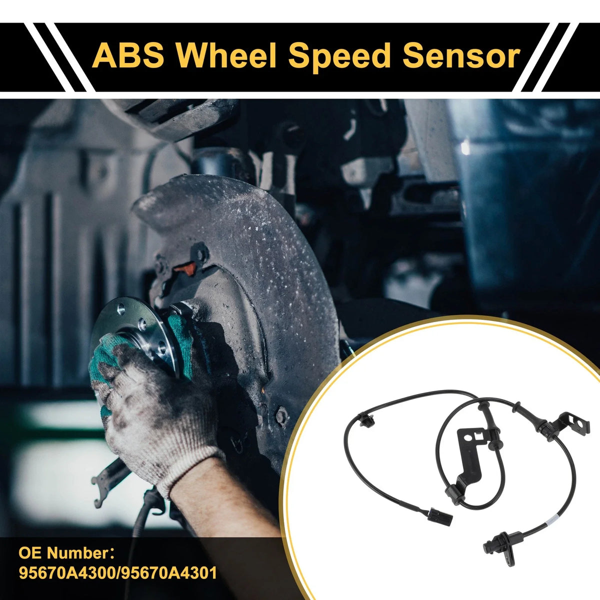 ABS Wheel Speed Sensor No. 95670A4300 for Kia Carens (2013–2015) Front Left