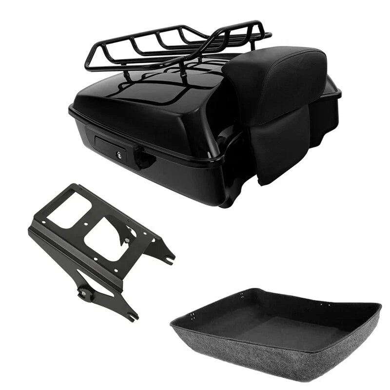 Chopped Trunk Pad Rack Mount for 2009-2013 Harley Road Glide