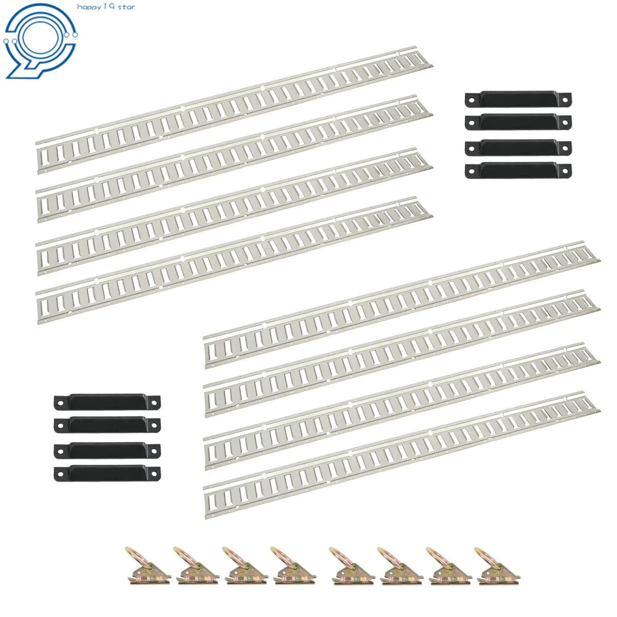 24PCS E Track Rail Tie-Down Kit for E-Track Systems (Fits Various Models)