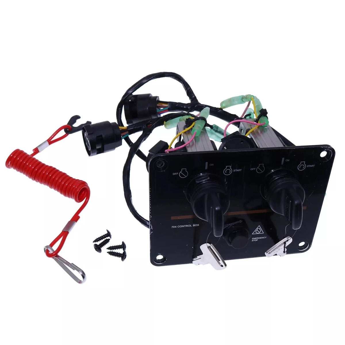 Dual Engine Key Switch Panel Assembly for Yamaha (6K1-82570-08-00)