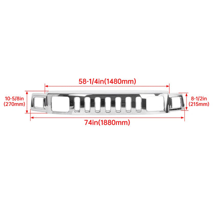 Front Chrome Grille Assembly for H3 (2006–2010) Hummer