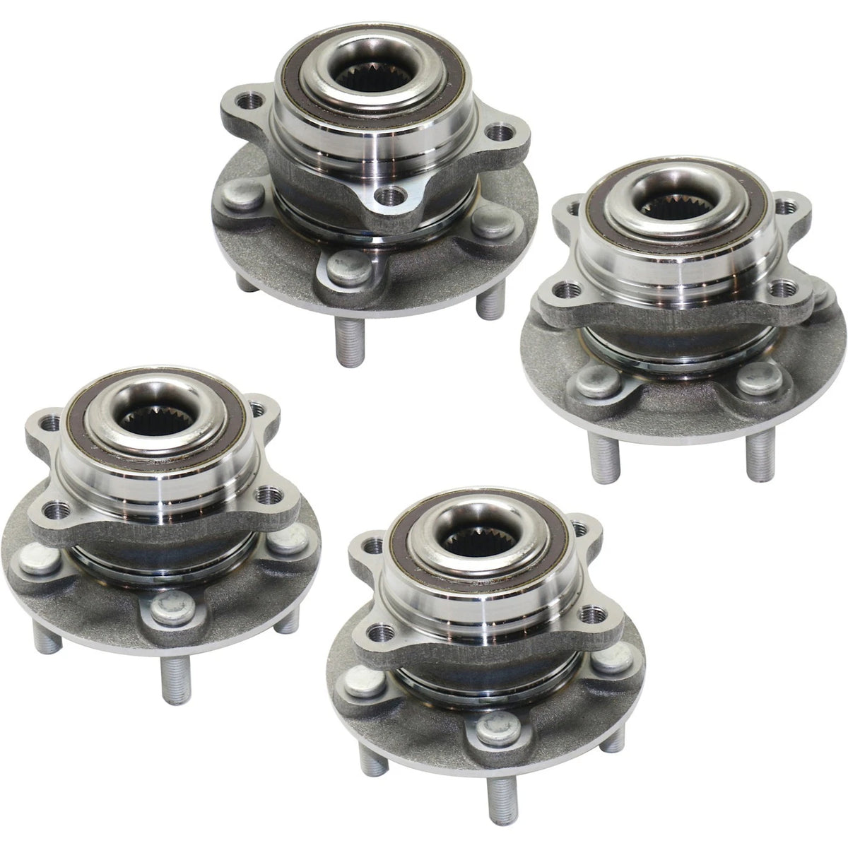 Wheel Hubs for Ford Fusion (2013–2020) Front & Rear with Bearing AWD