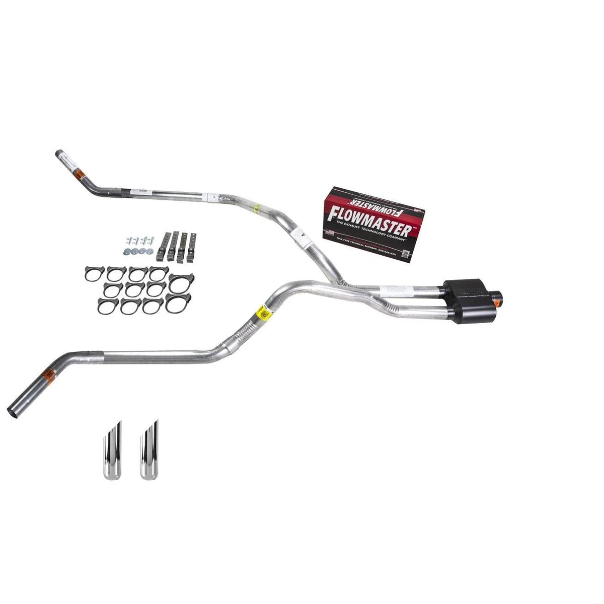 Dual Exhaust 2.5" Pipe for Ram 1500 (2009–2013) - Flowmaster Super 10, SW Tip