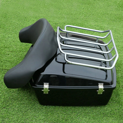 Chopped Trunk Backrest Top Rack Mount for Harley Touring (2009–2013)