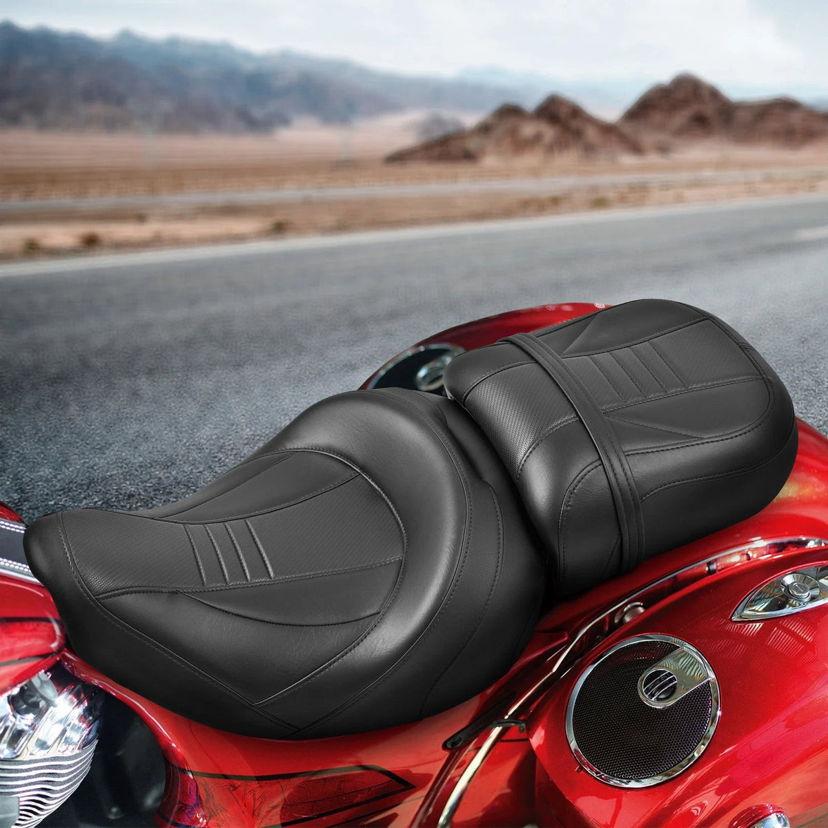 Set of 2 Black Seats for Indian Springfield Chieftain (2014–2024)