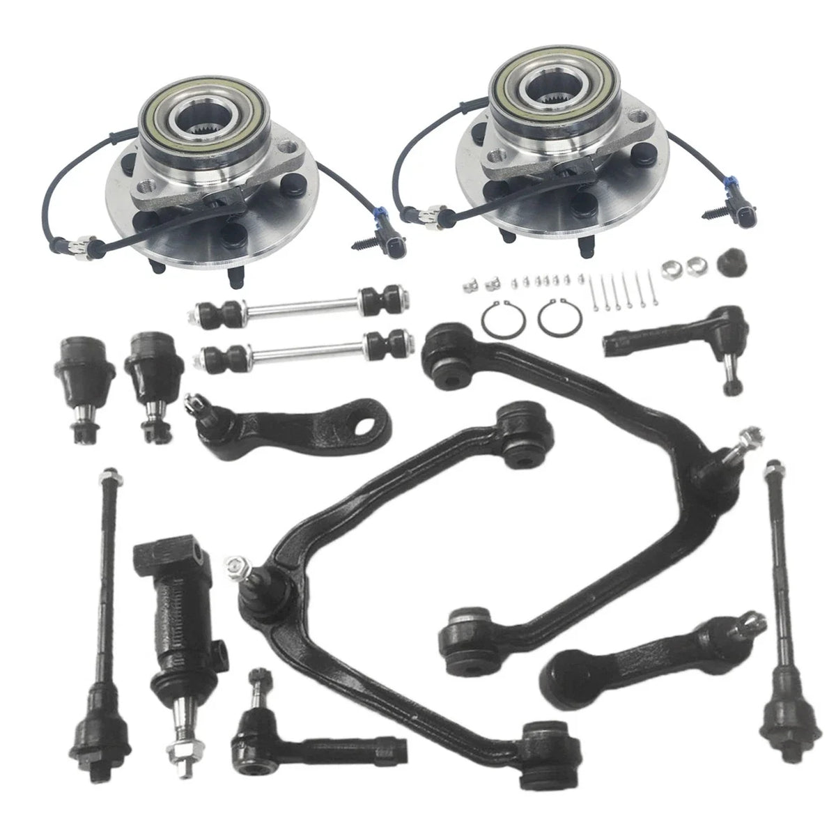 Wheel Bearing & Hub Suspension Control Arm for Chevy Silverado 1500 GMC Sierra (2007–2018)