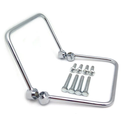 Chrome Throw-over Saddlebag Support Brackets for 2018-2021 Harley FLSL FXBB