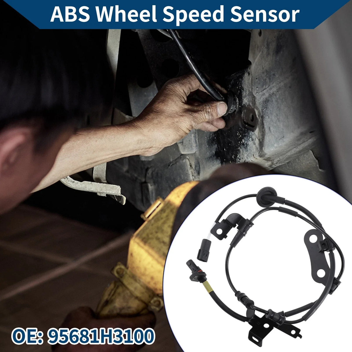 ABS Wheel Speed Sensor No. 95681H3100 for Kia KX5 4WD (2016–2017)