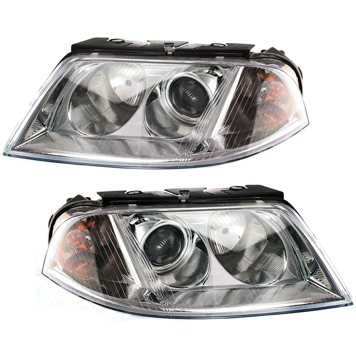 Headlight Set of 2 for Volkswagen Passat (2001–2005) Halogen Bulb