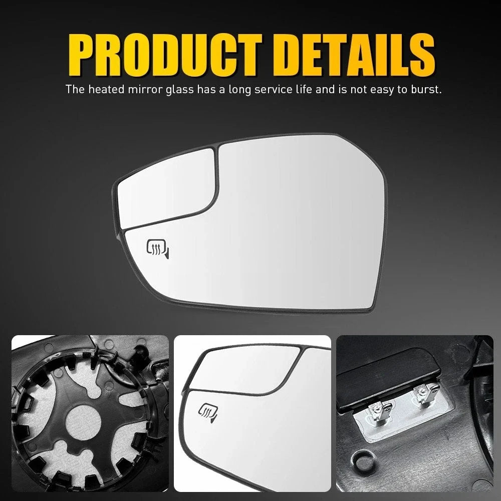 Driver Side Mirror Glass for Ford Escape 2017-2019 GJ5Z17K707G