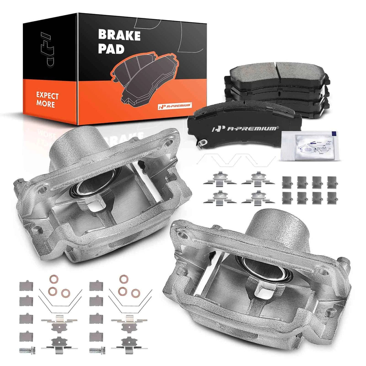Front Brake Calipers & Ceramic Brake Pads for Mazda 6 (2014–2021)