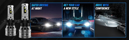 2X 9004 LED Headlight Bulbs - 60W, 13000LM, 6500K for High-Low Beam
