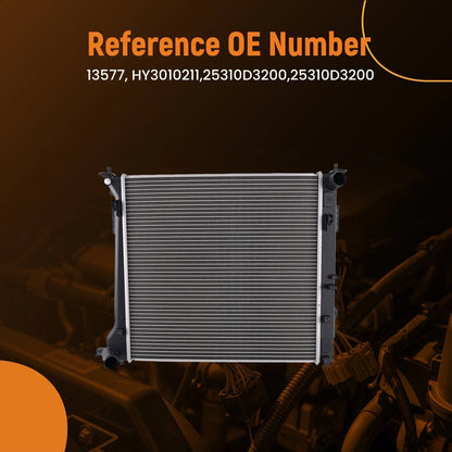 Aluminum Engine Coolant Radiator for Hyundai Tucson (2016–2018) HY3010211