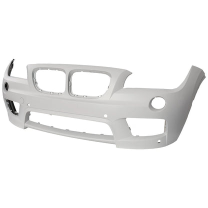 Bumper Cover for BMW X1 (2013–2015) Front Primed w/ Parking Aid Sensor Holes