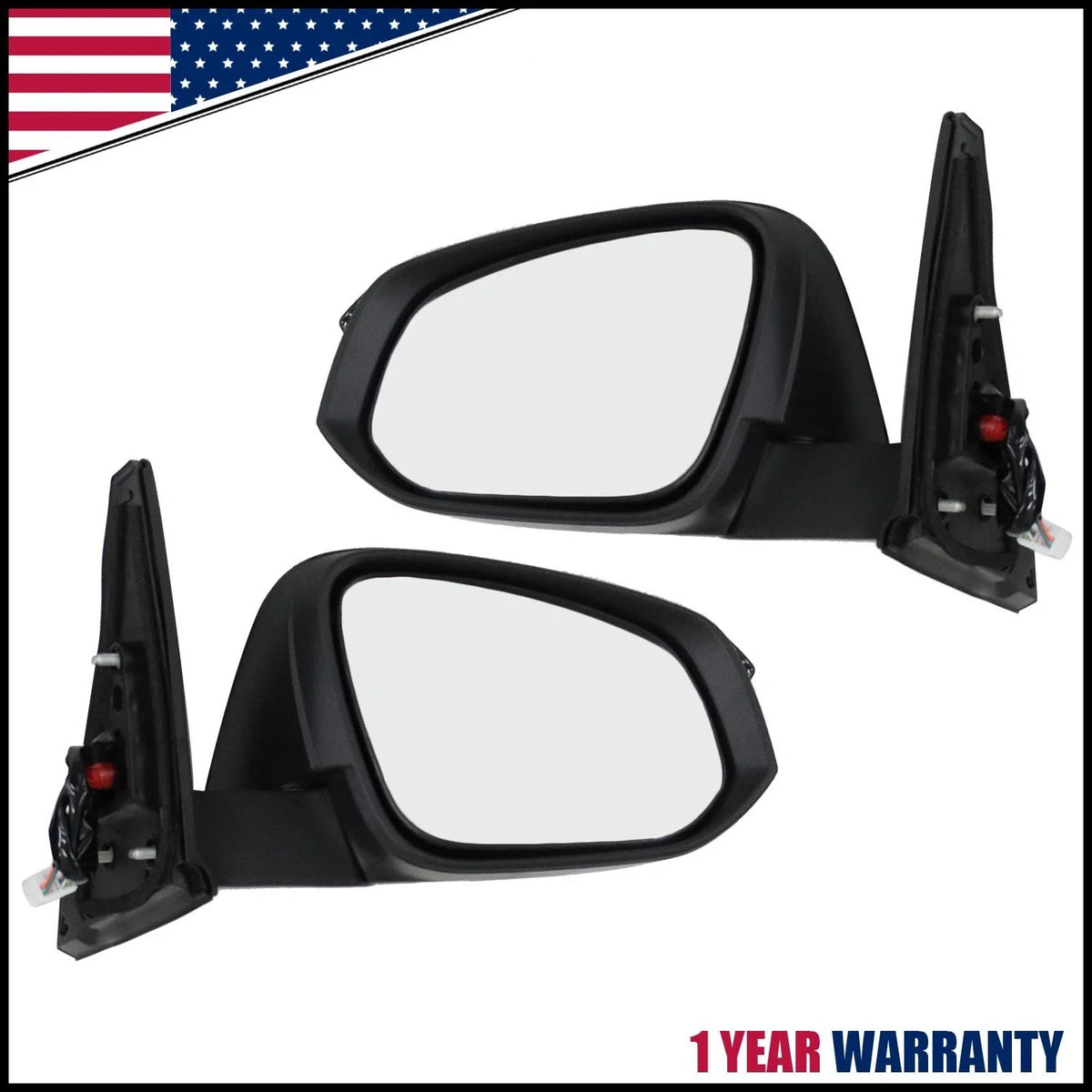 Black Side Mirror Set for 2014-2018 Toyota 4Runner