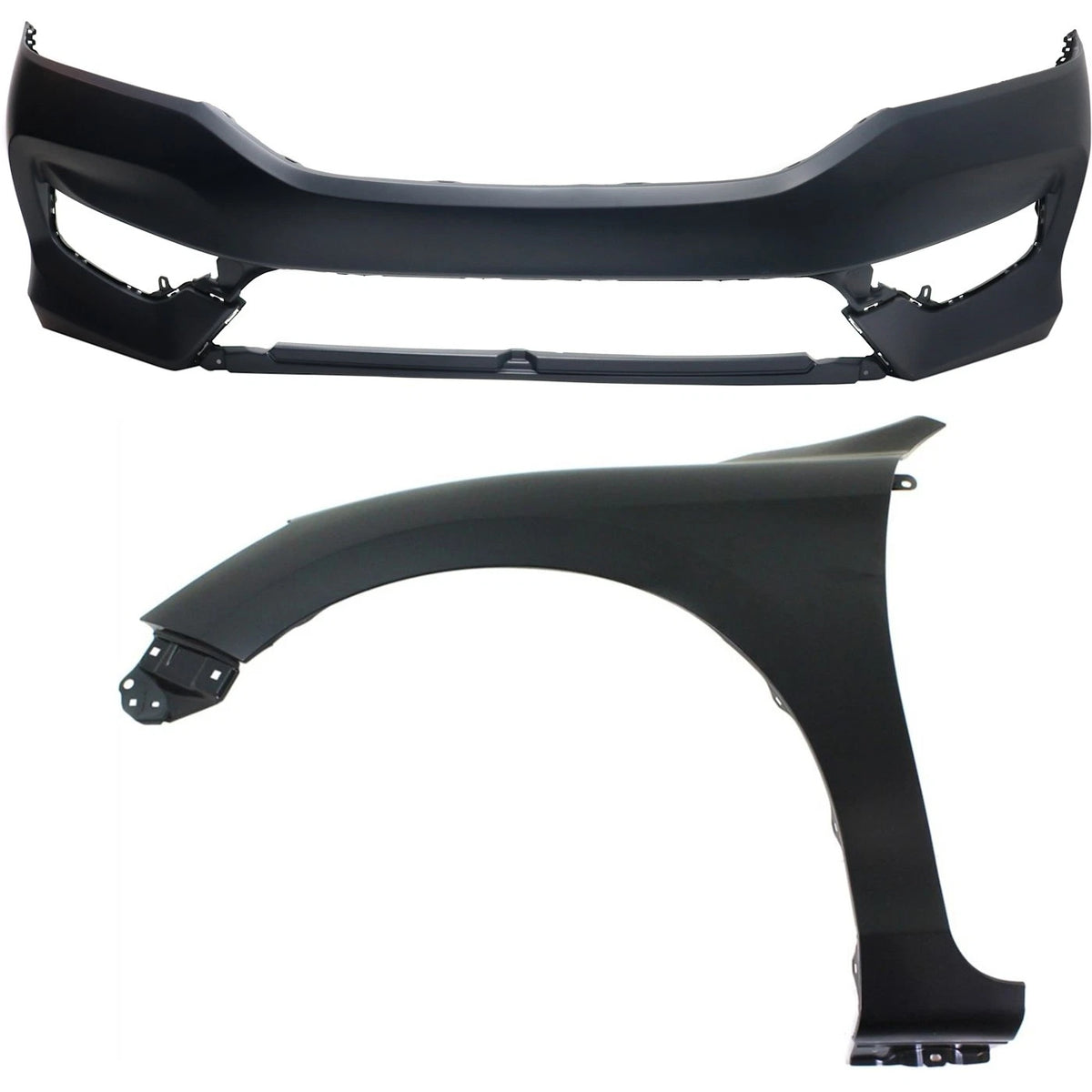 Bumper Cover Kit 2pc for Honda Accord (2016–2017) CAPA