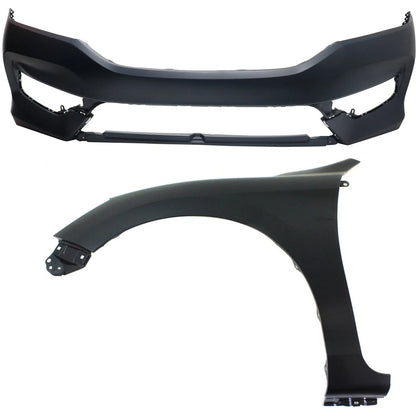 Bumper Cover Kit 2pc for Honda Accord (2016–2017) CAPA