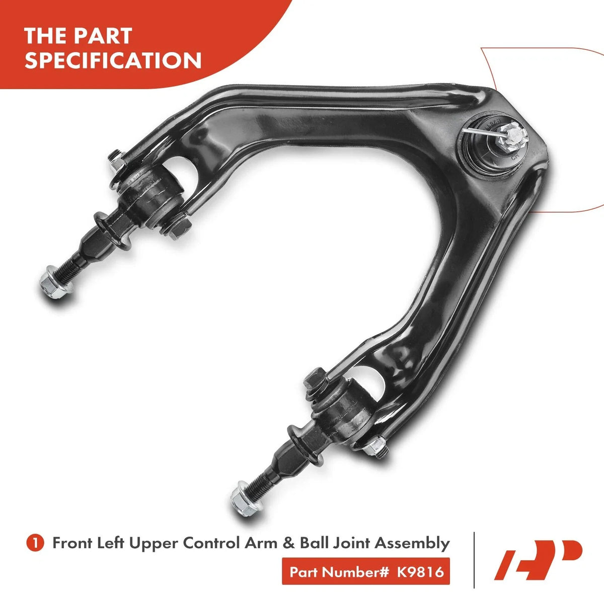 Front Left Control Arm Assembly with Ball Joint for Honda Accord 1990-1993