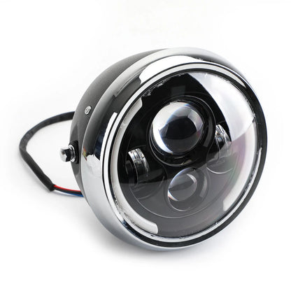 7'' Harley Dyna LED Headlight for Bobber and Cafe Racer