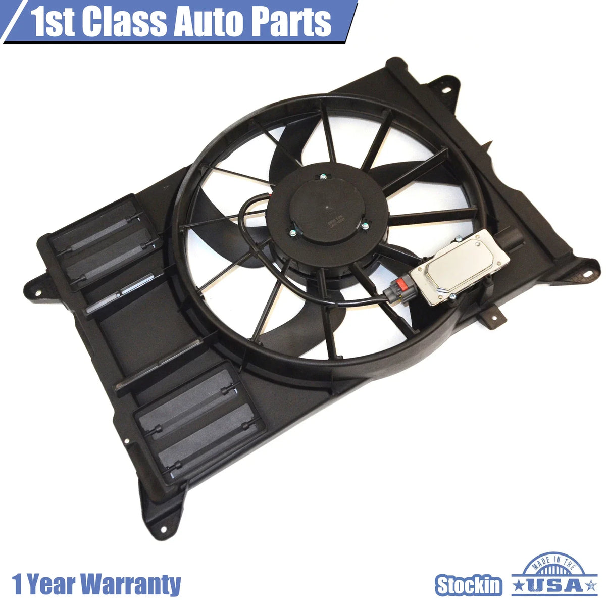 Engine Radiator Cooling Fan Assembly for Ford Edge (2012–2014) 2.0L 4 Cyl