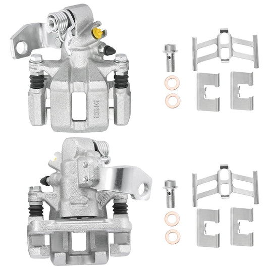 Pair Rear Brake Calipers with Bracket for Honda Civic (2006–2015) 19-B3299 19-B3298
