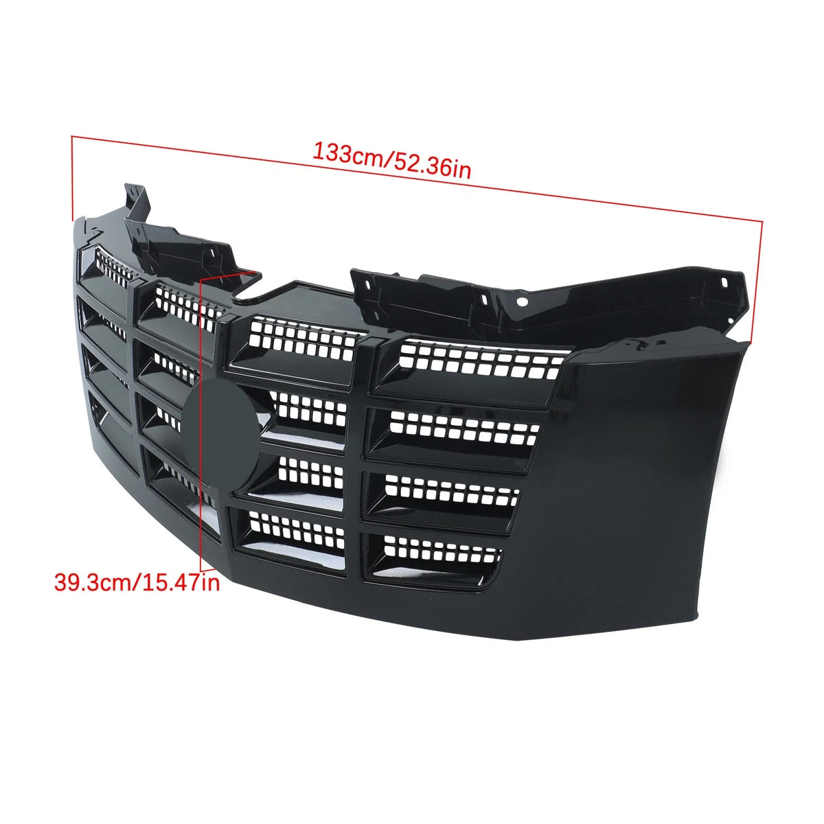 Front Bumper Grille Assembly for Escalade ESV (2007-2014) - Gloss Black