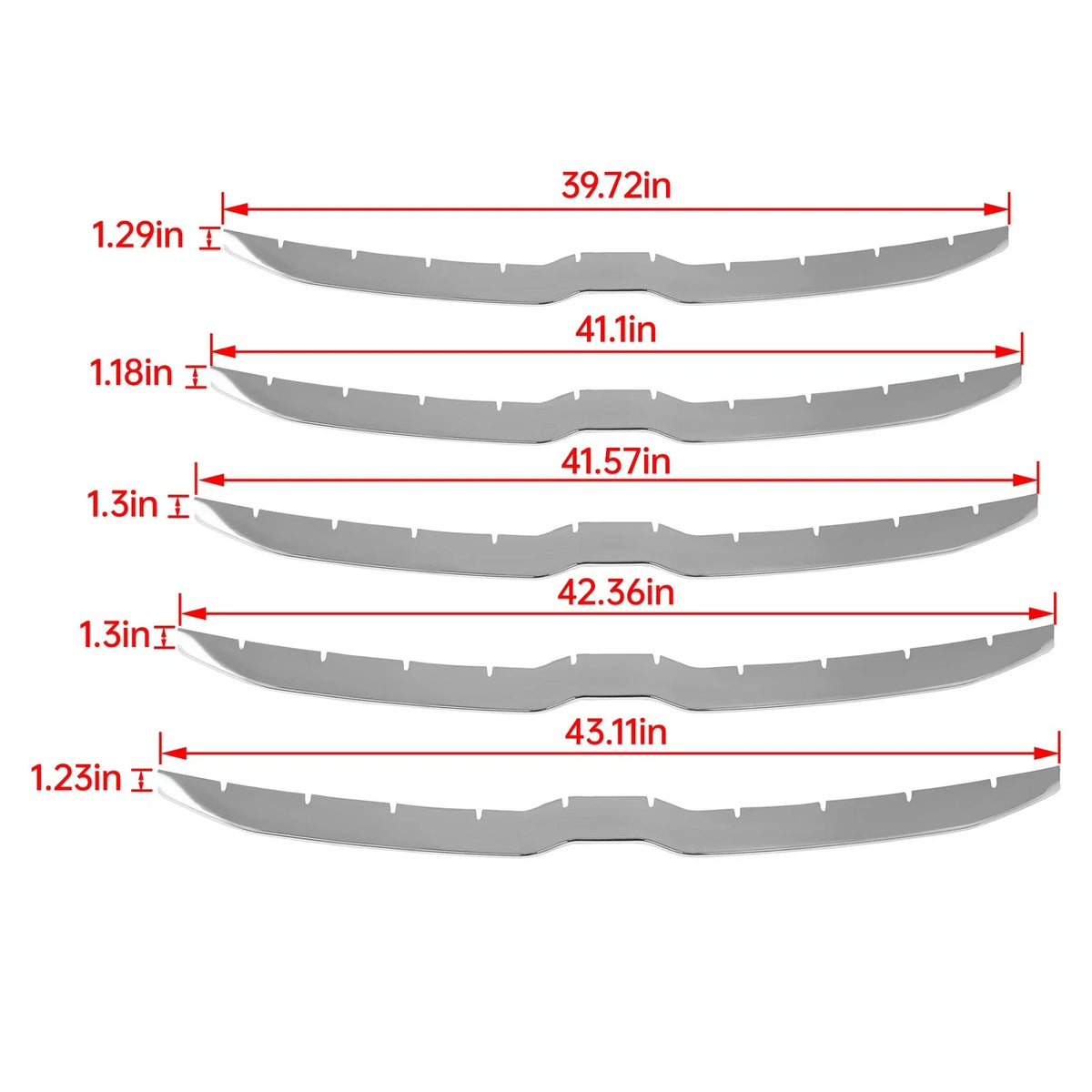 Chrome Grille Cover Insert for Dodge Ram 1500 (2019–2023)