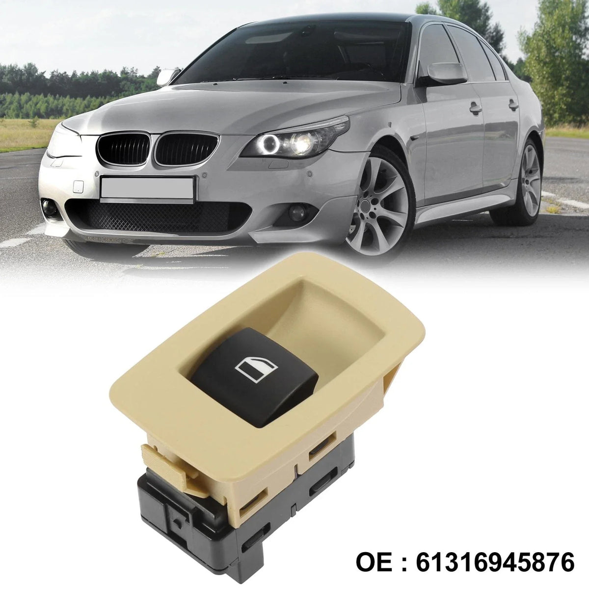Power Window Switch No. 61316945876 for BMW 325i X5 M3 (2001–2006)