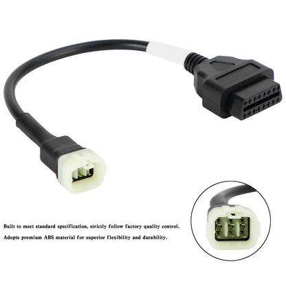 6 Pin Diagnostic Adapter for Kawasaki Motorcycle and ATV OBD2