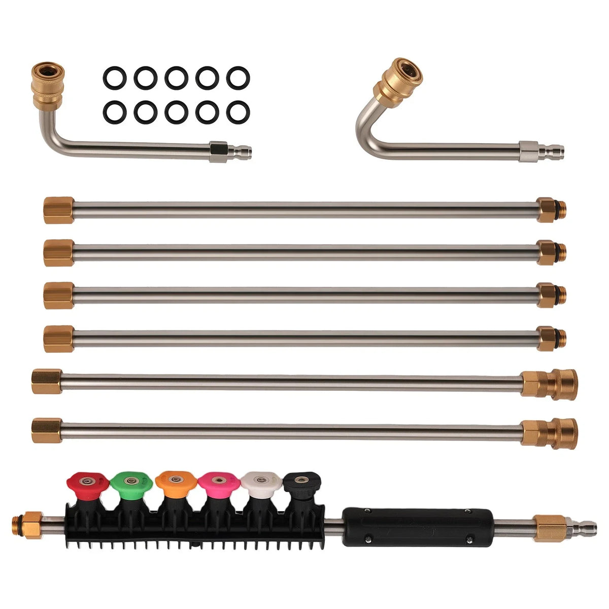 1/4" Quick Connect Stainless Steel Pressure Washer Extension Wand