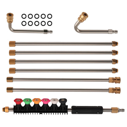 1/4" Quick Connect Stainless Steel Pressure Washer Extension Wand