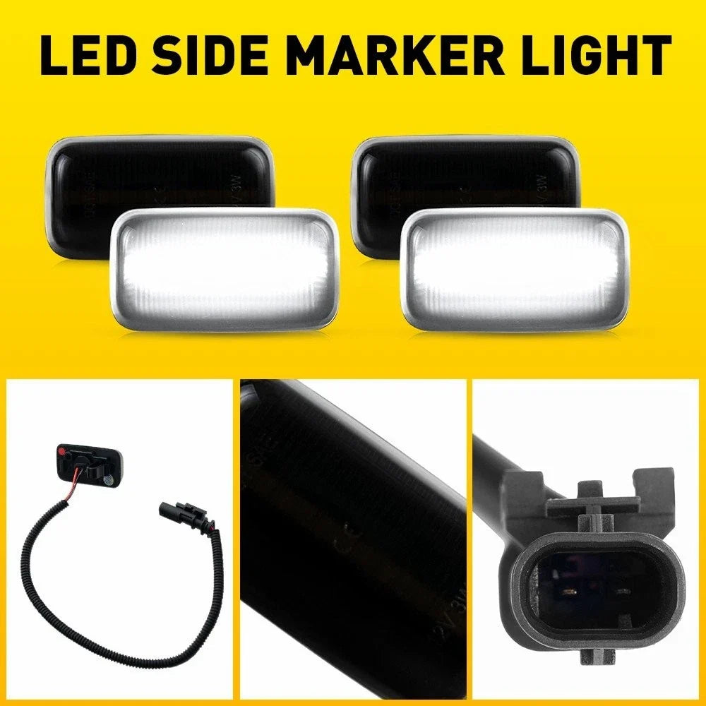 Smoked Side Marker Lights for Chevrolet Silverado 2015 to 2023