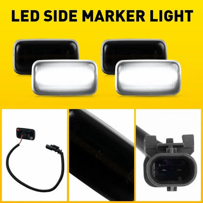 Smoked Side Marker Lights for Chevrolet Silverado 2015 to 2023