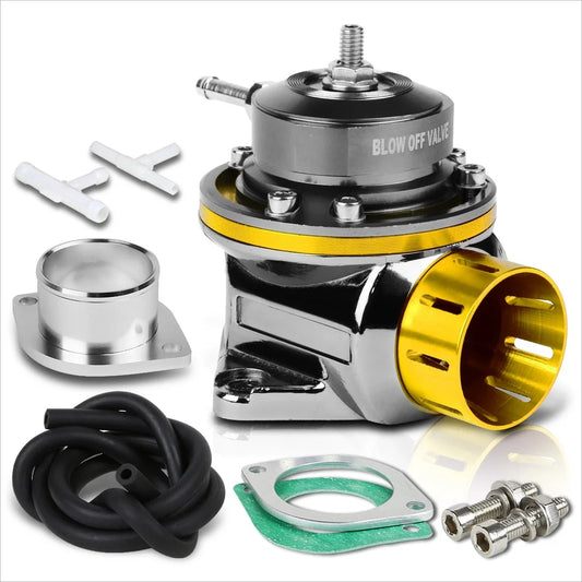 Adjustable 2-Bolt Blow-Off Valve for Universal Type-S RS RZ Turbo (BOV Gold)