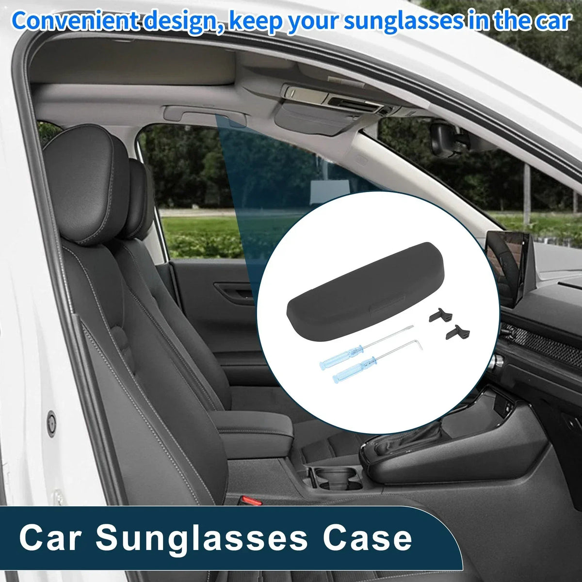 Black Sunglasses Case for Mercedes-Benz GLA Eyeglasses Storage Box