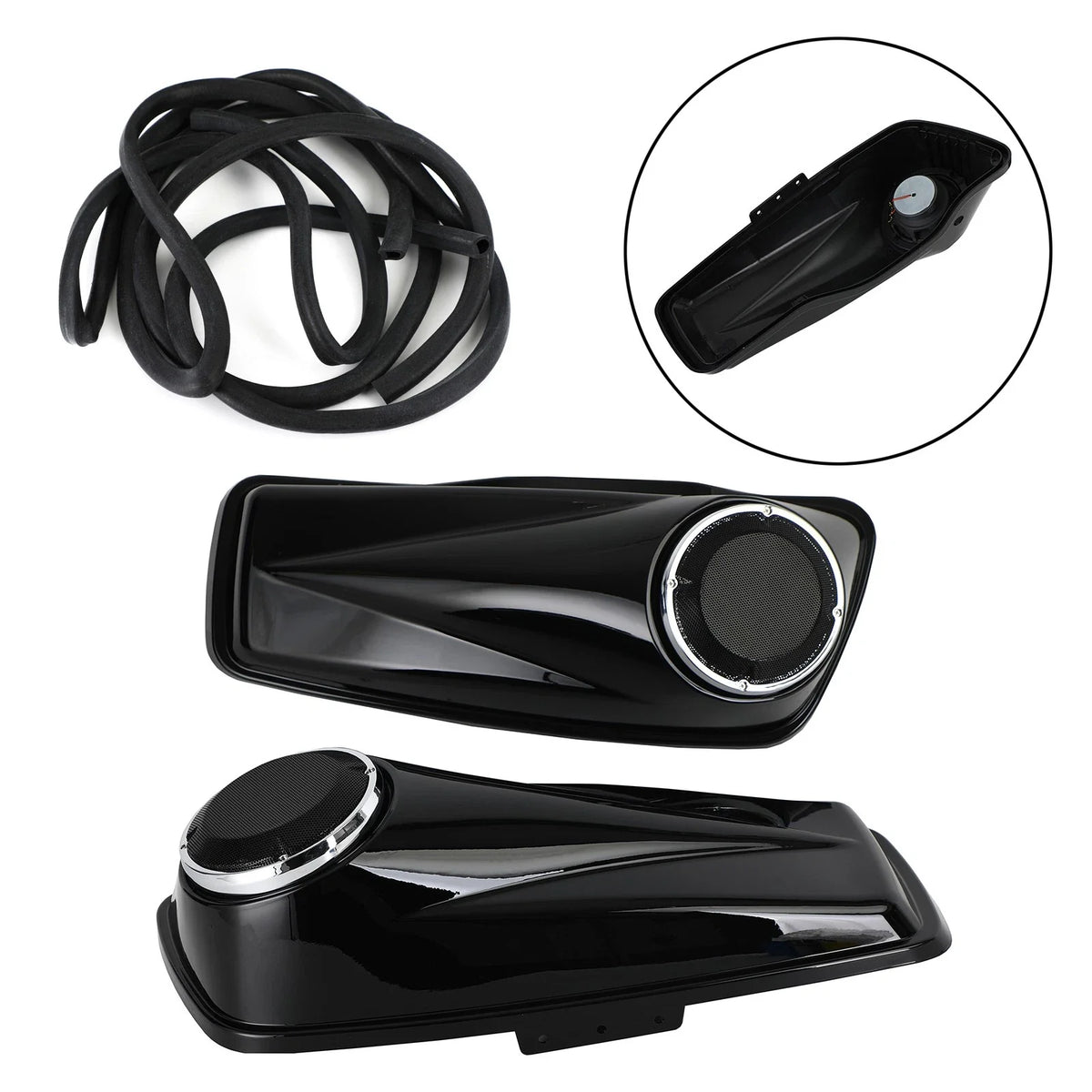 Set of 2 Saddlebag Lid Bra Covers for Harley Touring Electra Street Glide (2014–2021)