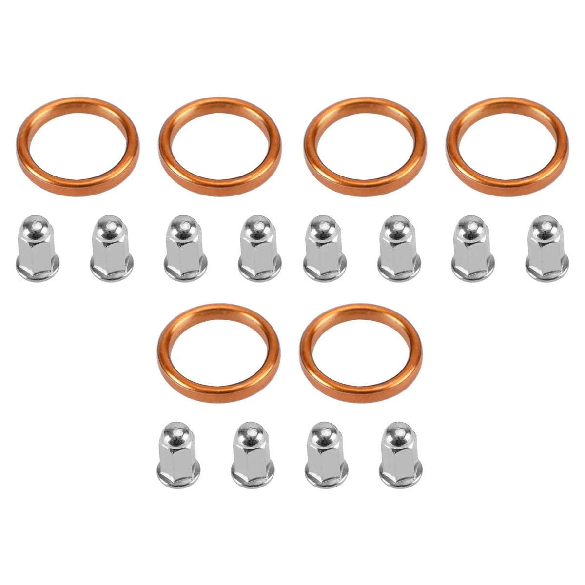 Exhaust Gaskets Nut Kit for Honda GL1500 Goldwing (1988–2000)