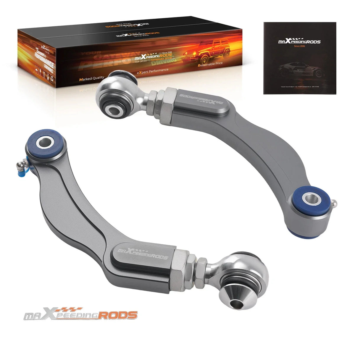 Set of 2 Rear Camber Control Arms for Ford Mustang S550 (2015–2024) Aluminum
