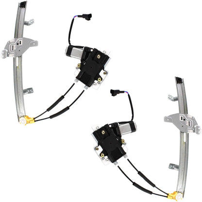 Set of 2 Power Window Regulators with Motor for Pontiac Grand Prix (1997–2003)
